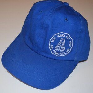 SKYY Blue Shell 100%Cotton Sweatband 100%Polyester Embroidery SKYY VODKA Cap O/S